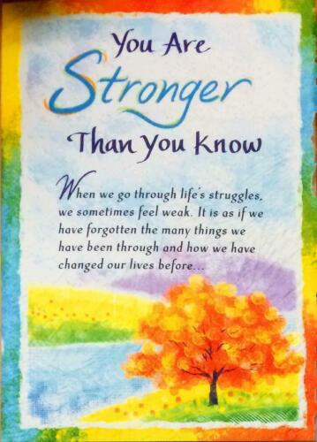 Blue Mountain Inspirational Card : You are Stonger Than You Know - Picture 1 of 2