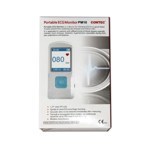 Bluetooth ECG Monitor Portable ECG Heart Rate Rechargeable Machine PM10 CONTEC - Picture 6 of 10