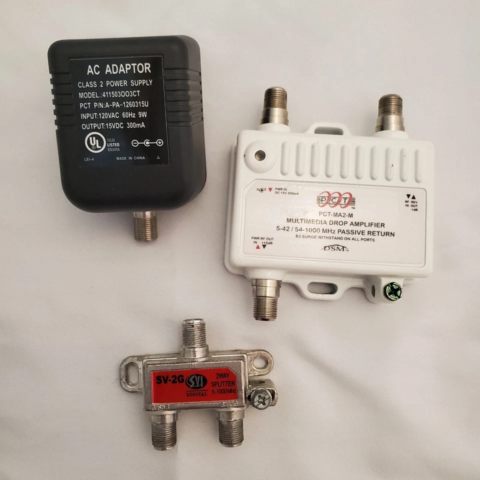 PCT Multimedia Drop Amplifier PCT-MA2-M Small White USED SR16 - Image 2 of 4