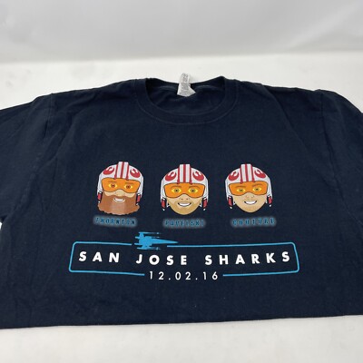 SJ Sharks Star Wars Night SGA M T-Shirt Medium 2016 Thornton