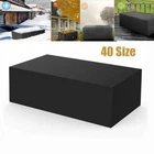 40 size Cover Garden Furniture Waterproof Patio Rattan Table Chair Cube Black