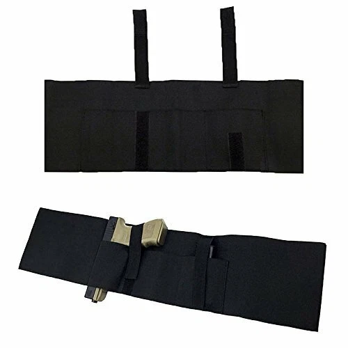 Tactical Pistol Holster Right Hand Gun Pouch Military Universal Belly Band Belt - Picture 3 of 11