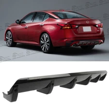 Car Rear Diffuser 6-Fins Bumper Lip Splitter Spoiler Body Kit For Nissan Altima