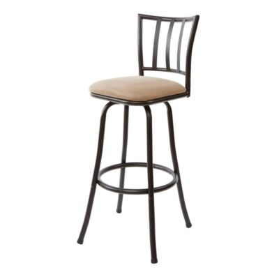 Holli Furniture Counter Stool Bar Transitional Metal 24'' to 29'' Dark Bronze