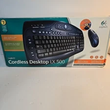Logitech LX500 Cordless Desktop Wireless Keyboard & Mouse Set