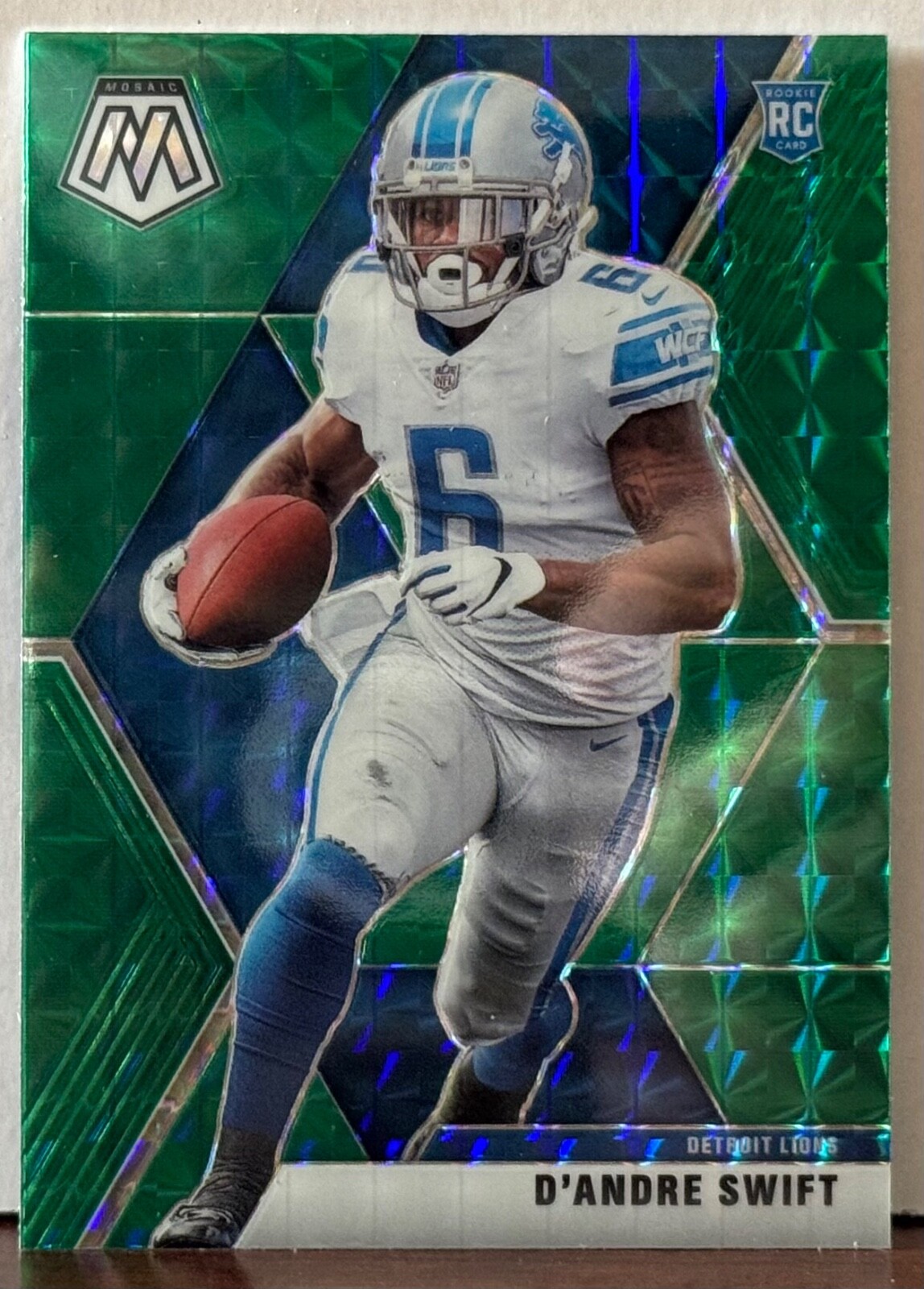 2020 Panini Mosaic GREEN MOSAIC RC Rookie #215 D'Andre Swift F7