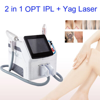 2in1 OPT SHR ipl laser hair removal skin rejuvenation nd yag laser beauty device