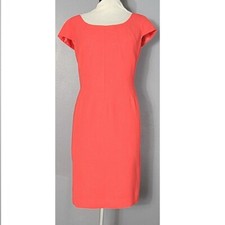 Tahari Womens Sheath Dress Orange Sz 16