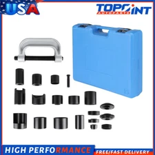 21Pcs Auto Repair Service Removal Ball Joint Press Tool Master Adapter Kit 2&4WD