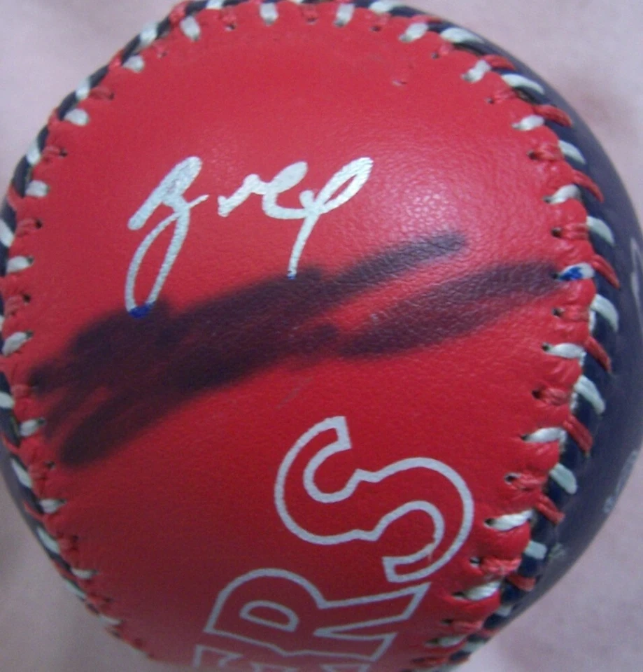 Juan Gonzalez Ivan Rodriguez Benji Gil Bobby Witt signed 1996 Rangers ball (JSA) - Image 2 of 2