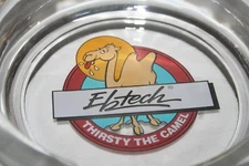 Ebtech Oasis Corp Thirsty the Camel Advertising Glass Ashtray VGUC