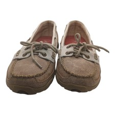 Twisted X Women's 7M Multi Color Tans Leather Slip On Driving Moccasin Shoes