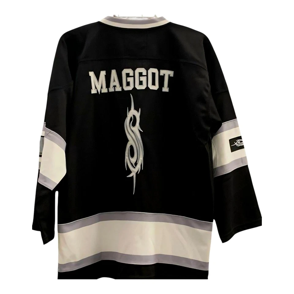 Slipknot Maggot Hockey Jersey Limited 29/300 Mick Thomson Black Size Medium - Image 2 of 3