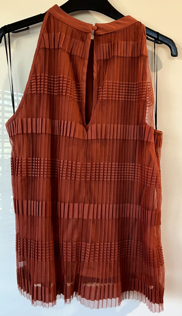 Vero Moda (designer) Terracotta slvless Top lined Sz XS 8/10