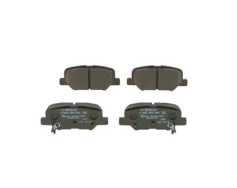 Brake pad set, disc brake BOSCH 0 986 495 358