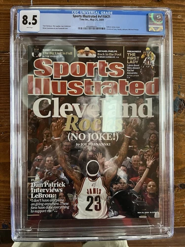 LeBron James Sports Illustrated CGC 8.5 5/25/09 Cleveland POP 4! Newsstand 