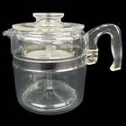 Vintage Pyrex 6 Cup Model 7756 Clear Glass Coffee Pot Percolator Complete