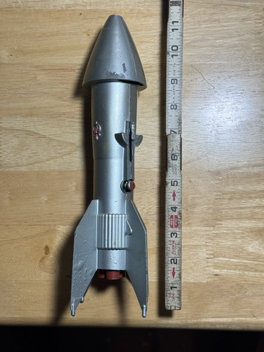 12" Astro MFG Metal Rocket Mechanical Bank *No Key* - Picture 1 of 1