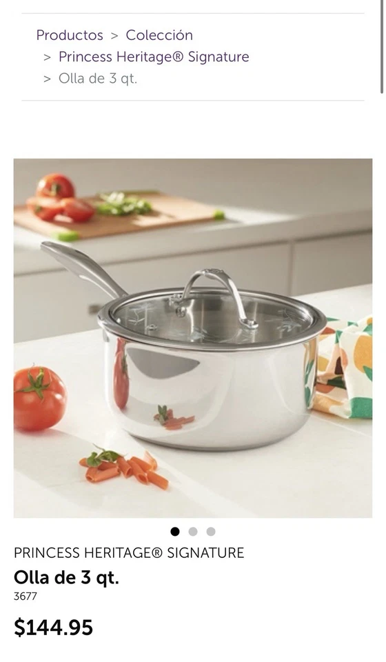 PRINCESS Heritage® Signature 3 cuartos Cacerola 3677 Foto 2 de 2