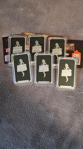 1 oz silver bar Bullion Baddies "Bubbly Britney" Complete 6 bar set W/COA