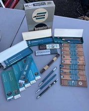 Vintage Lot 100+ Mechanical Drawing Pencils Leads Eagle Turquoise Berol & More
