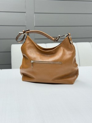 Vera Pelle Women's Brown Italian Leather Tote Handbag Spacious Interior