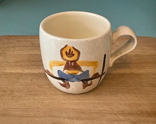 Red Wing Pottery Round Up Chuck Wagon Coffee Mug