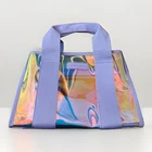 Case-Mate Mini Soap Bubble Jelly Tote Stadium Approved Clear Iridescent Purple
