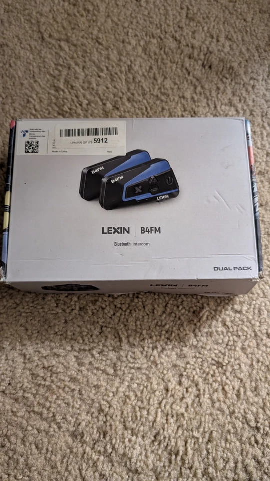 LEXIN B4FM Motorcycle Bluetooth Headset, 10 Riders Helmet Bluetooth Intercom - Image 2 of 4