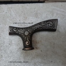 Brass Designer Vintage Style For Cane Walking Stick Derby Head Handle Only New