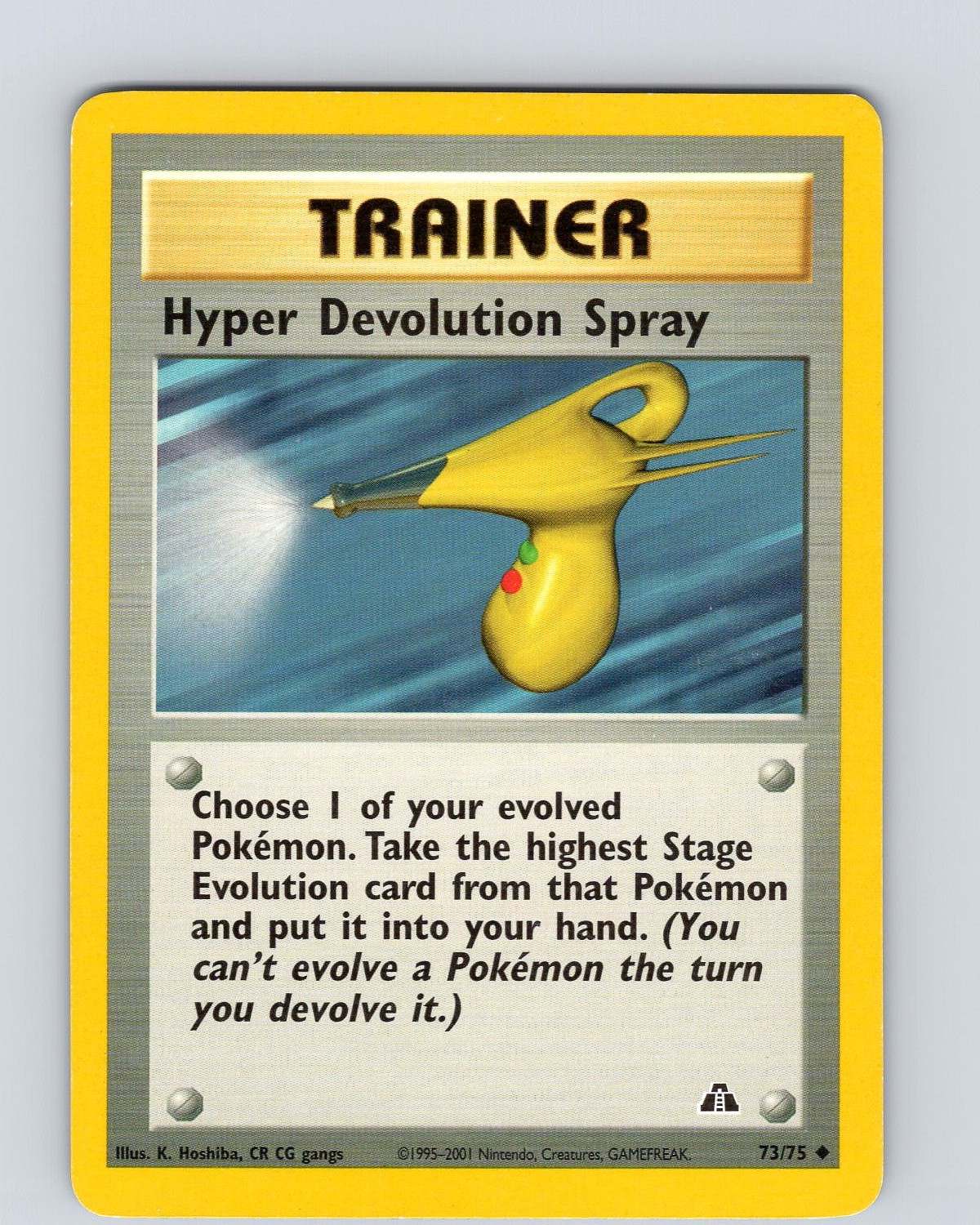 Pokemon Hyper Devolution Spray Neo Discovery 73/75 Unlimited Uncommon WOTC LP-NM