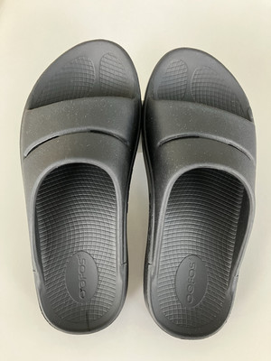 OOFOS OOahh Slide Sandal Black Recovery Comfort Shoes Women  display picture 1