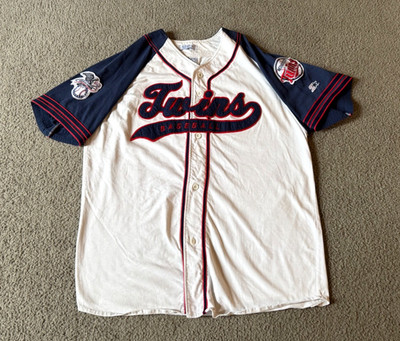 VTG 90s Starter Minnesota Twins Embroidered Cotton Baseball Jersey - Size XL