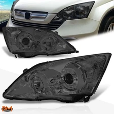 For 07-11 Honda CRV Projector Headlight OE Replacement Smoked Lens Clear Corner