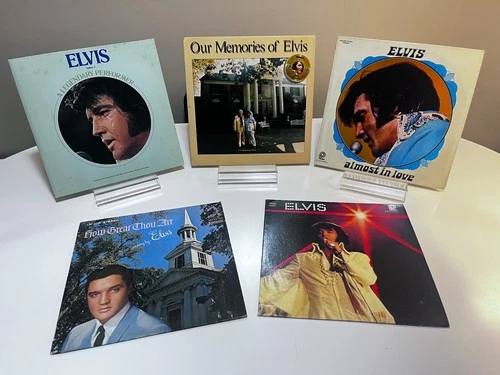 Elvis Presley Vinyl Lot of 5: Our Memories, Almost in Love, How Great Thou Art..
