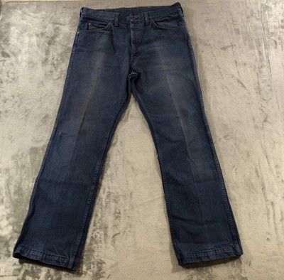 Vintage Roebucks Jeans Mens 34x30 Blue Denim Straight Leg Workwear