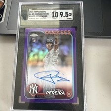 2024 Topps Chrome - Everson Pereira RC Auto Purple Refractor /250 SGC 9.5/10
