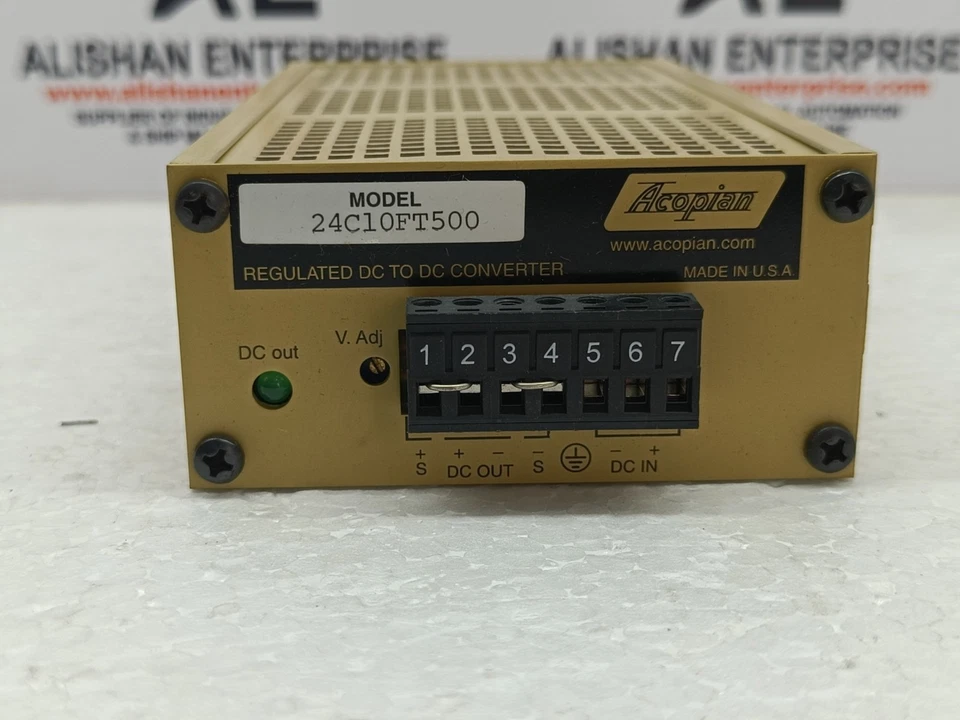 ACOPIAN MODEL 24C10FT500 REGULATED DC TO DC CONVERTER NEW MADE IN U.S.A. - Image 3 of 4