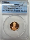 Photo of a 2025-S Lincoln Shield Cent Proof from an eBay sale