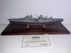 USS INDIANAPOLIS CA-35 WW2 Heavy Cruiser–Hand painted, Danbury Mint Model W/COA