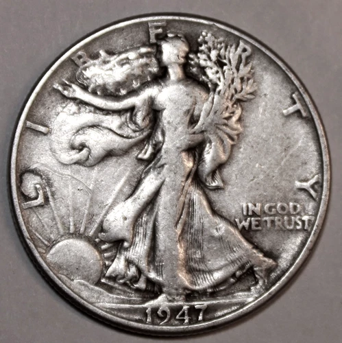 1947-P Walking Liberty Half Dollar - VF - #0326C