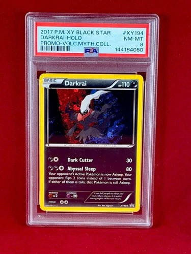 2017 Pokemon Mythical Collection Black Star Promo DARKRAI Holo Card #XY194 PSA 8