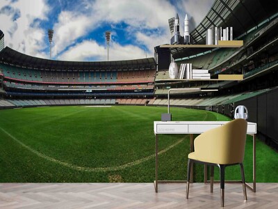 3D Melbourne Cricket Ground Wall Murals Wallpaper Murals Wall Sticker 3