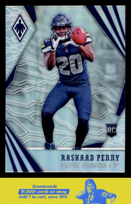 2018 Panini Phoenix Rashaad Penny    RC #110 Seattle Seahawks