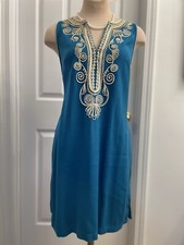 Preowned Lilly Pulitzer Stretch Teal Dress Sz 10. Retail 298.