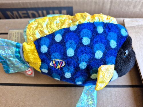 Webkinz Lil Kinz Plush Animal Blue Triggerfish New with sealed Unused Code HS526 - Picture 3 of 5