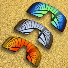 3 Pieces Lenses Replacement for-Oakley Sutro OO9406 Polarized-Silver Red Green