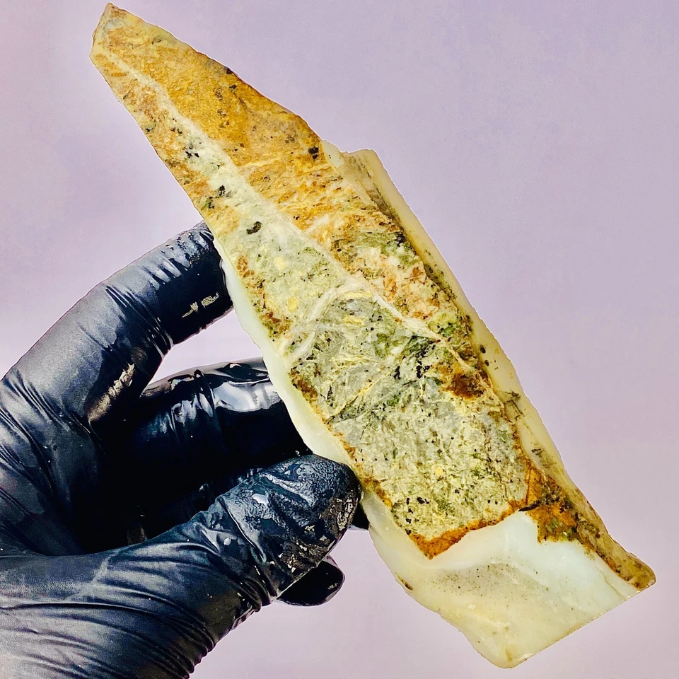 BC Ocean Picture Stone Agate Jasper Slab Slice Stone Rough Lapidary Canada - Image 3 of 4