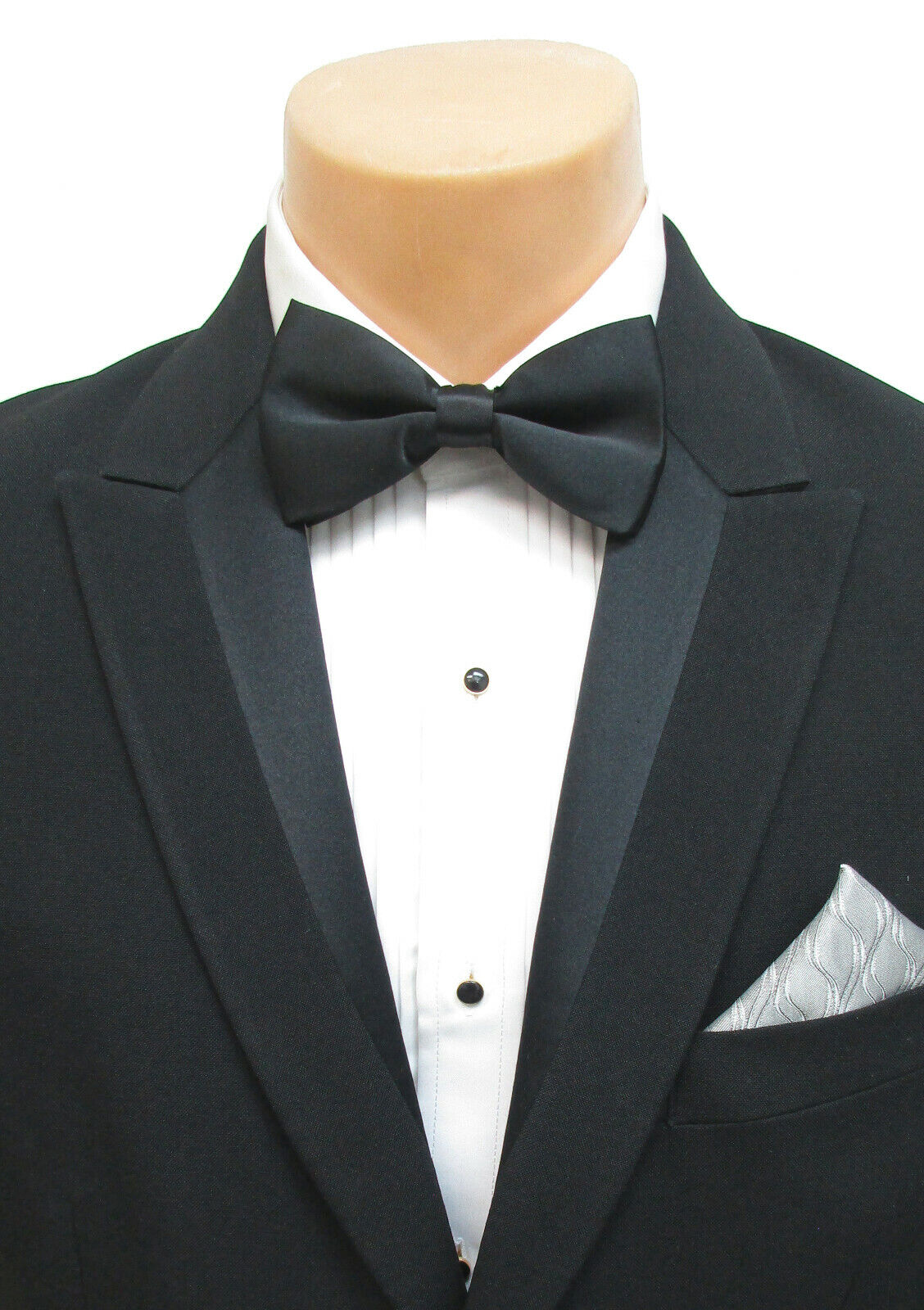 Men's Black Perry Ellis Marseille Tuxedo Jacket Peak Lapels Prom ...