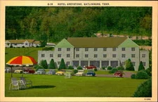 Postcard: G-16 HOTEL GREYSTONE, GATLINBURG, TENN. GEORG E-13930